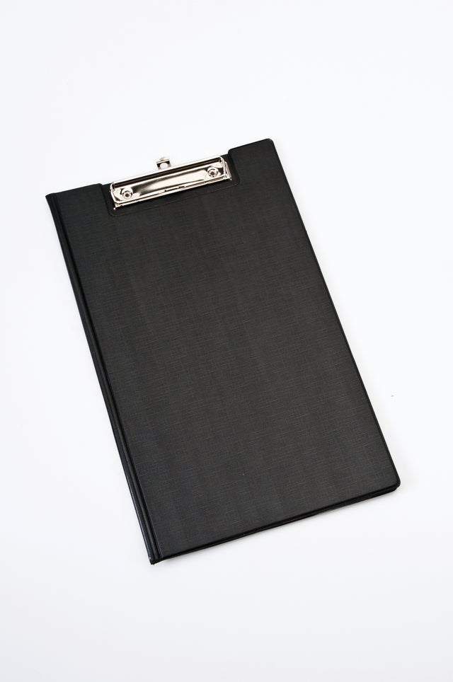 PVC Clipboard Folder Black