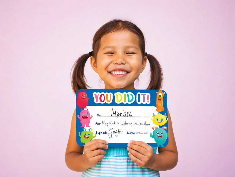 Giggle & Grow You Did It Certificates - Pack of 30