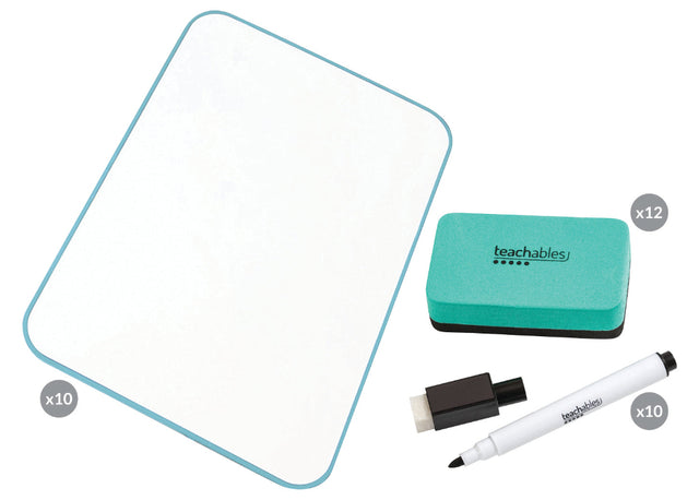 Double-Sided A4 Magnetic Mini Whiteboard - Ocean Frame Kit