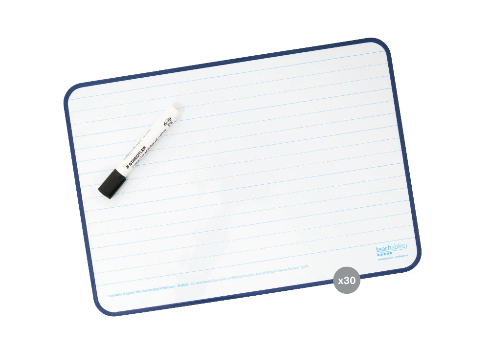 Dotted Thirds Lined Magnetic Whiteboards