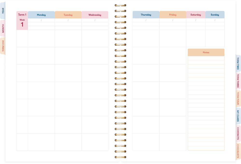 Elizabeth Richards Teacher Planner 2026 'Stronger Together'
