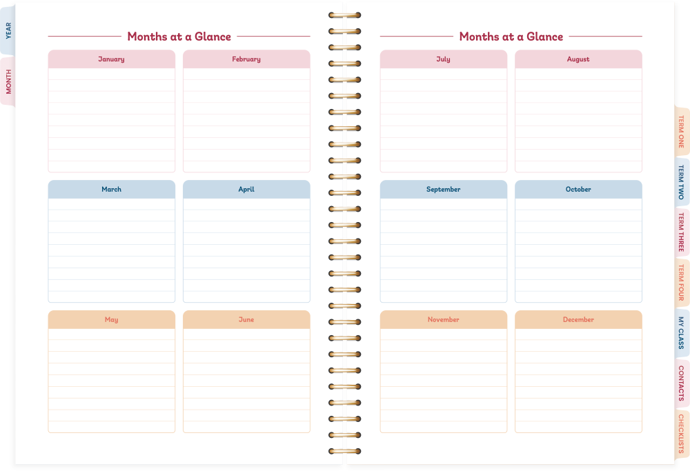 Elizabeth Richards Teacher Planner 2026 'Stronger Together'