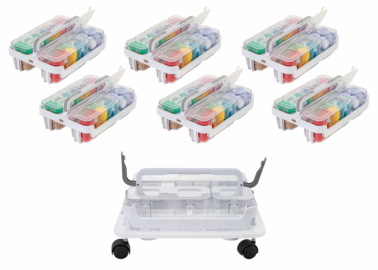 Deflecto Stackable Storage Caddy with Base