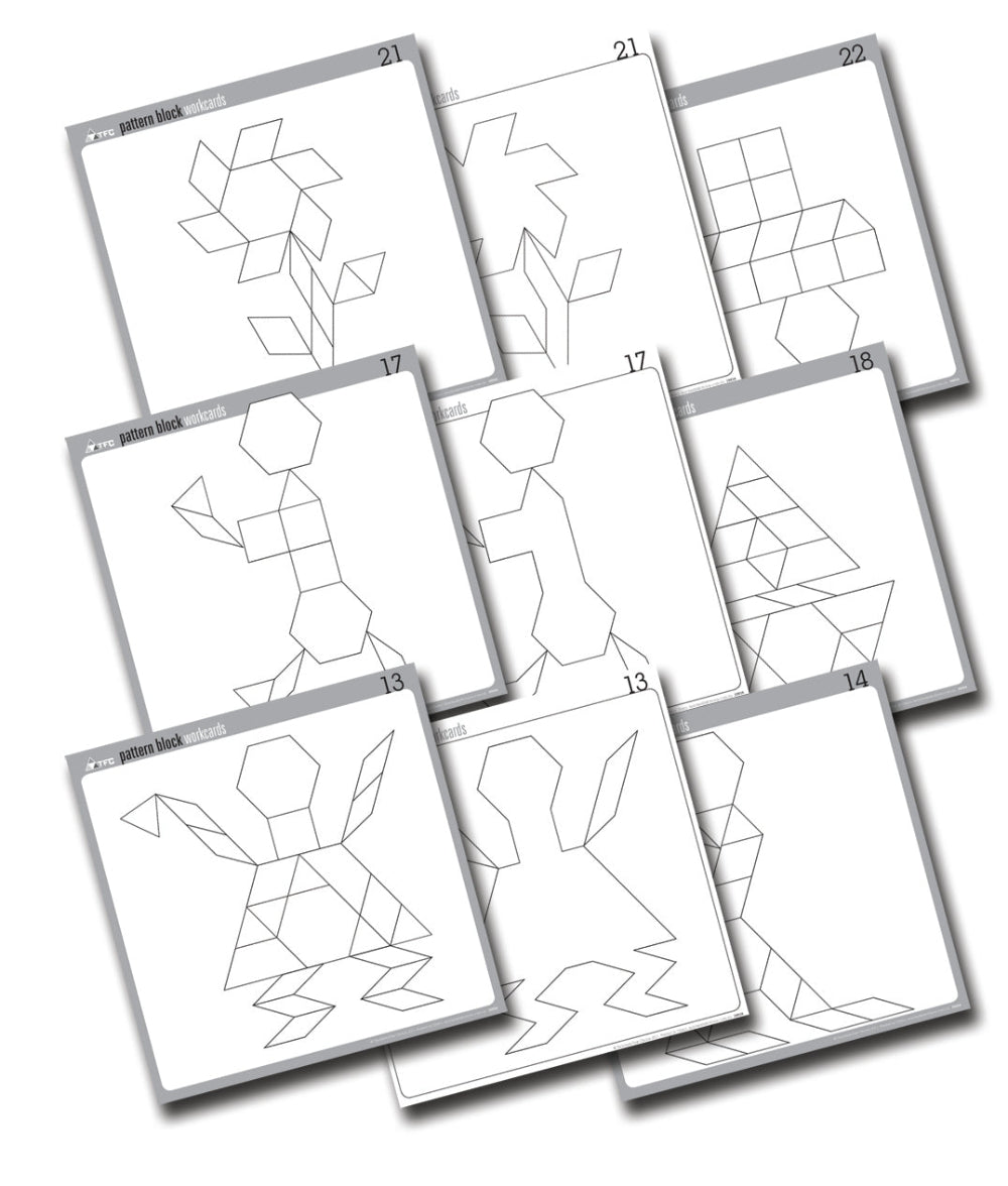 Pattern Blocks W'cards B&W 24p
