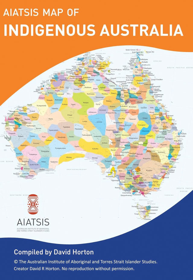 Aboriginal Australia Wall Map Folded