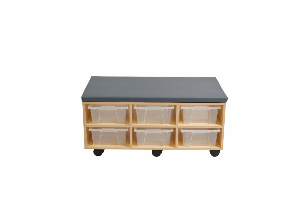Aalto - Storage Ottoman & Trays - Grey
