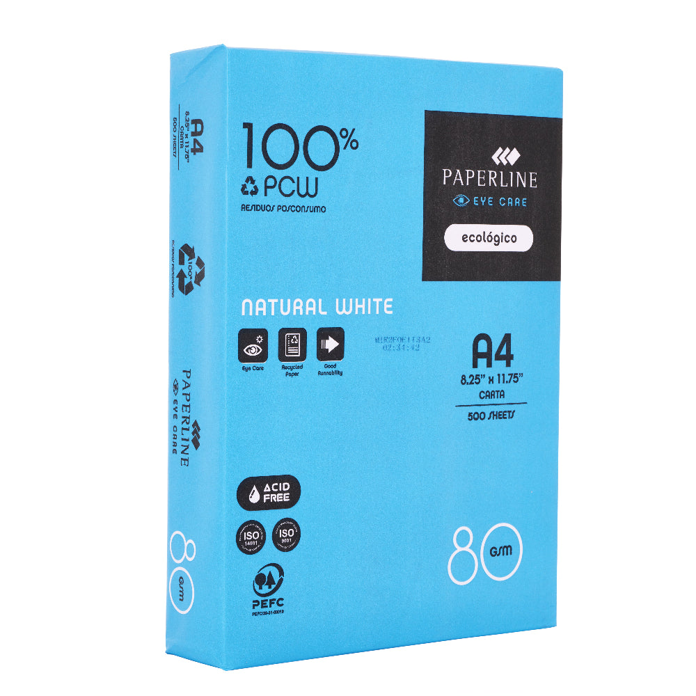 Copy Paper A4 White 100% Recycled 80gsm - Pack of 500