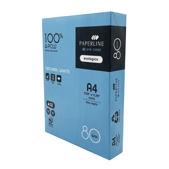 Copy Paper A4 White 100% Recycled 80gsm - Pack of 500