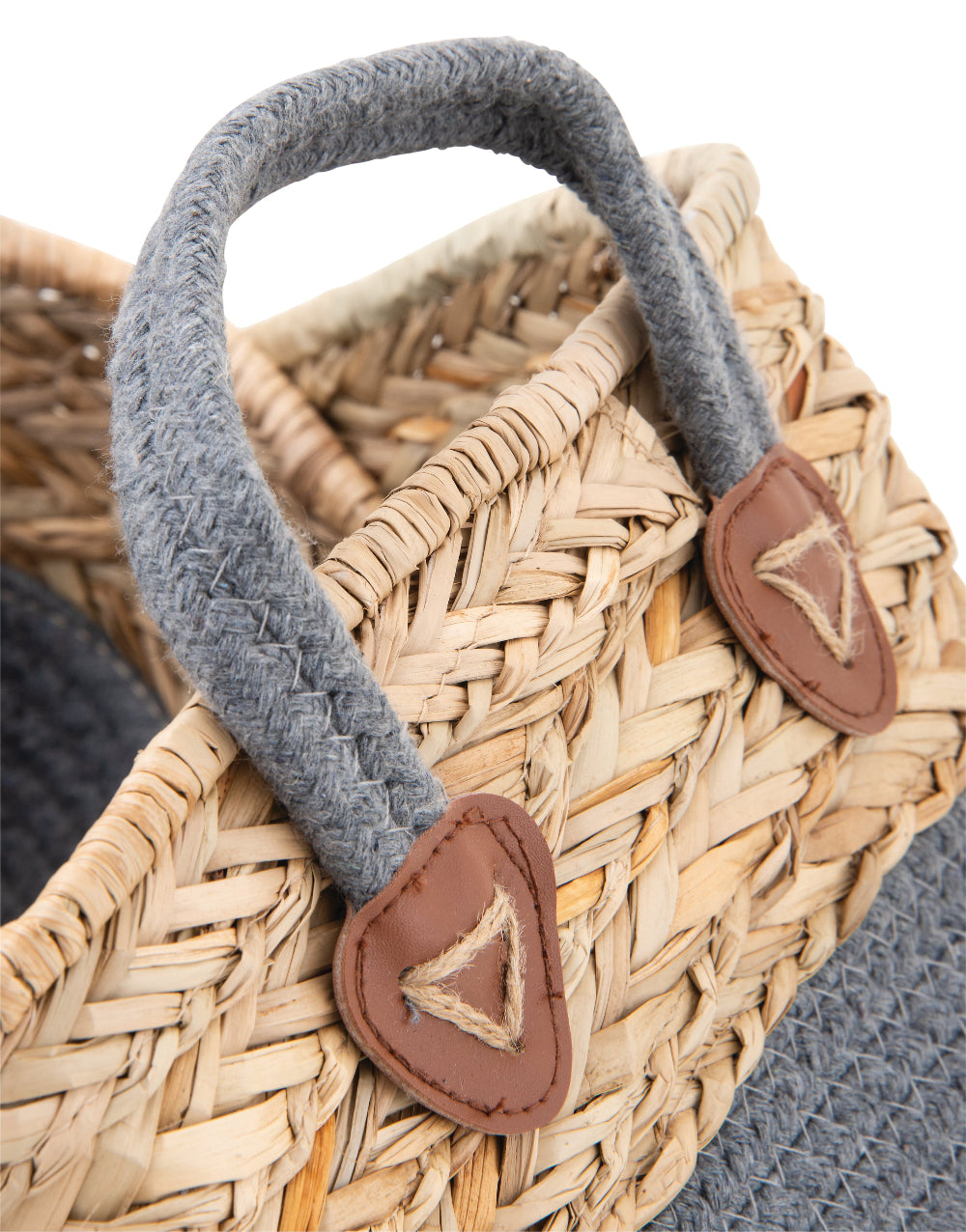 Woven Basket with Handles - Set of 3