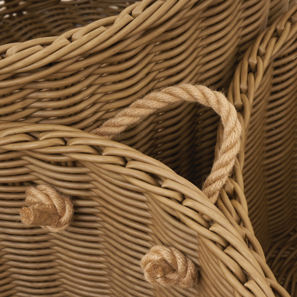 Extra Large Wicker Oval Baskets - Set of 3