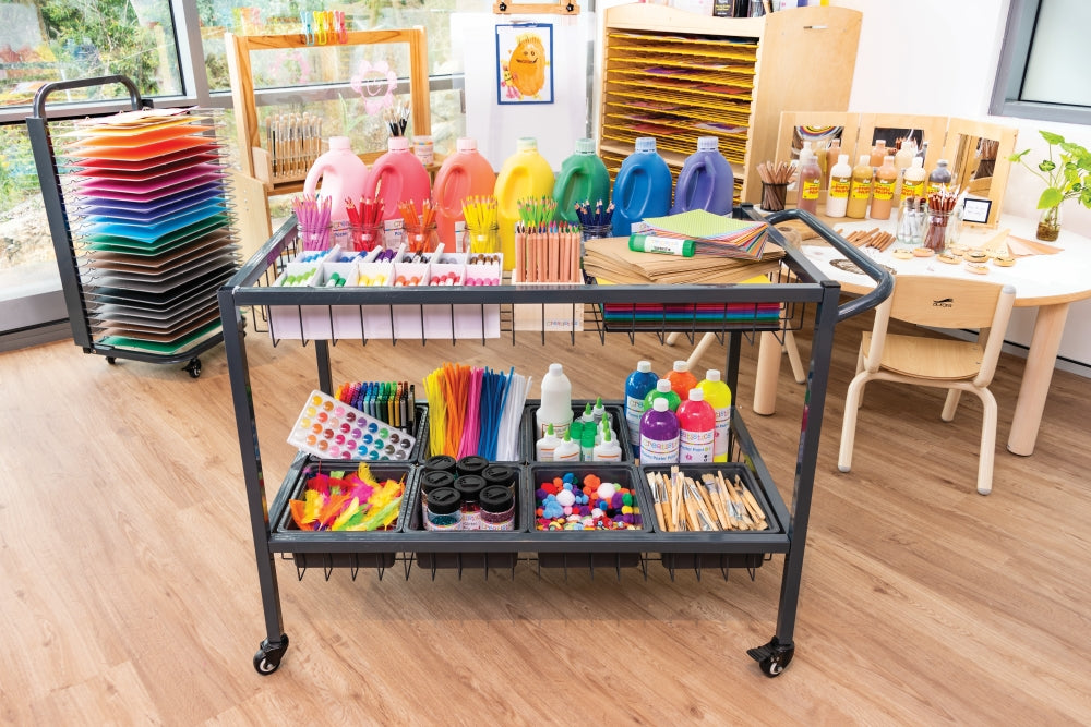 Craft Storage Trolley with Tubs
