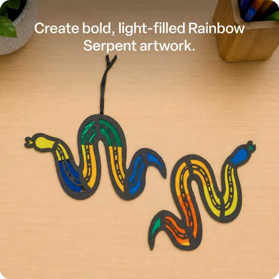 Luke Mallie Stained Glass Rainbow Serpent
