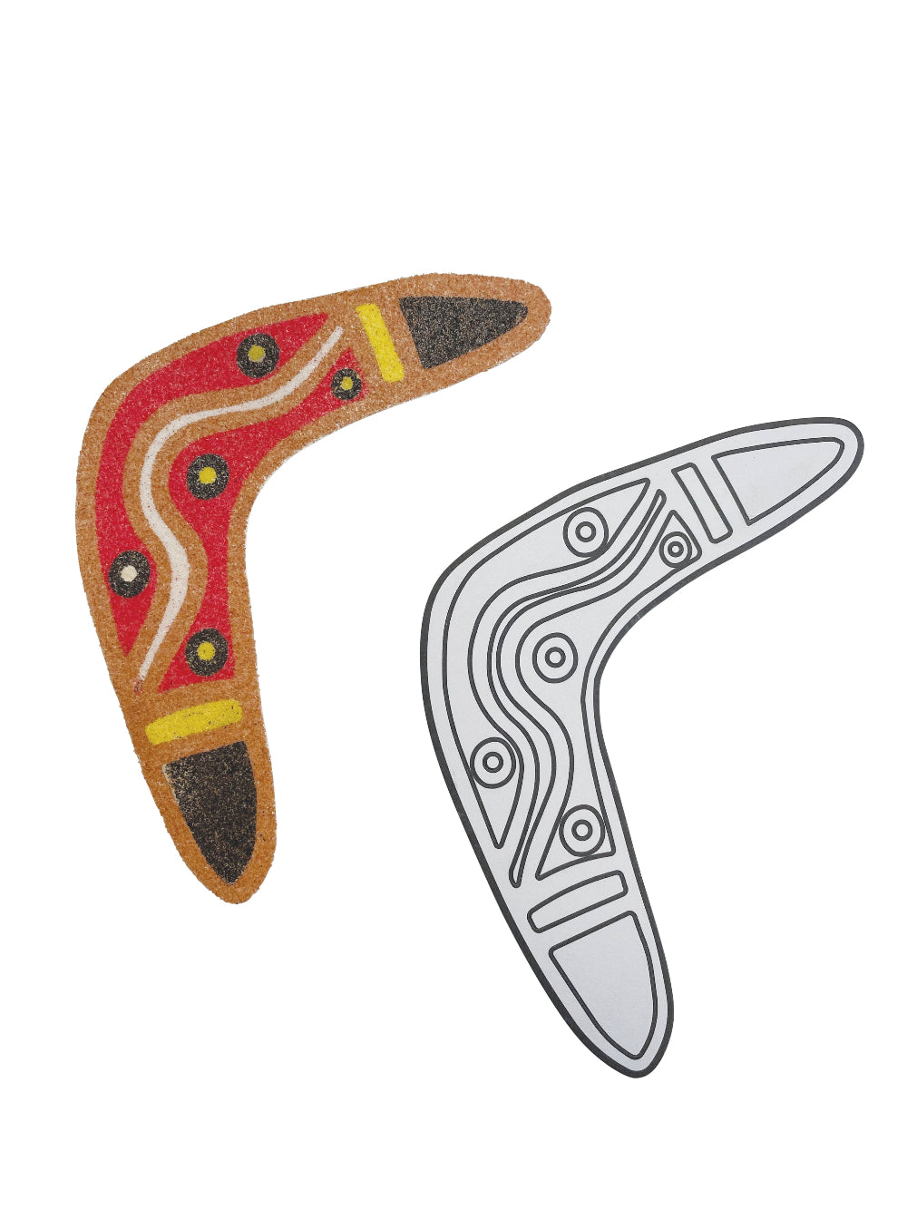 Luke Mallie Sand Art Boomerangs - Pack of 20