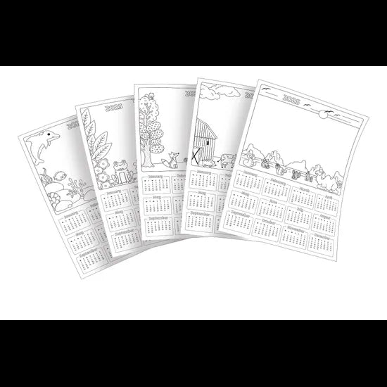 A3 Calendar Blanks 2025 - Pack of 25