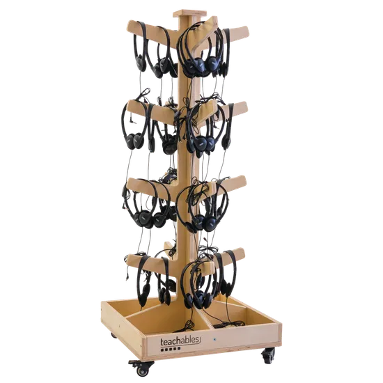 Headphone Tree with 30 Headsets