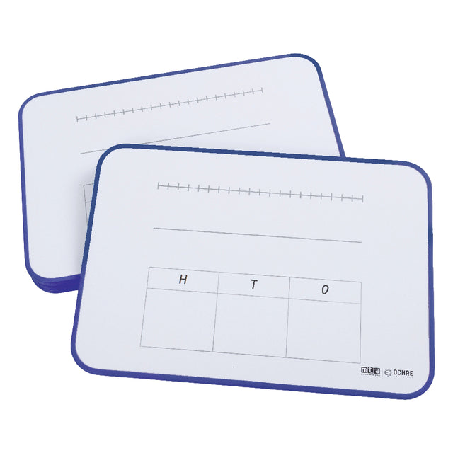 Ochre Magnetic Student Mini Whiteboard – Year 1 – Pack of 5