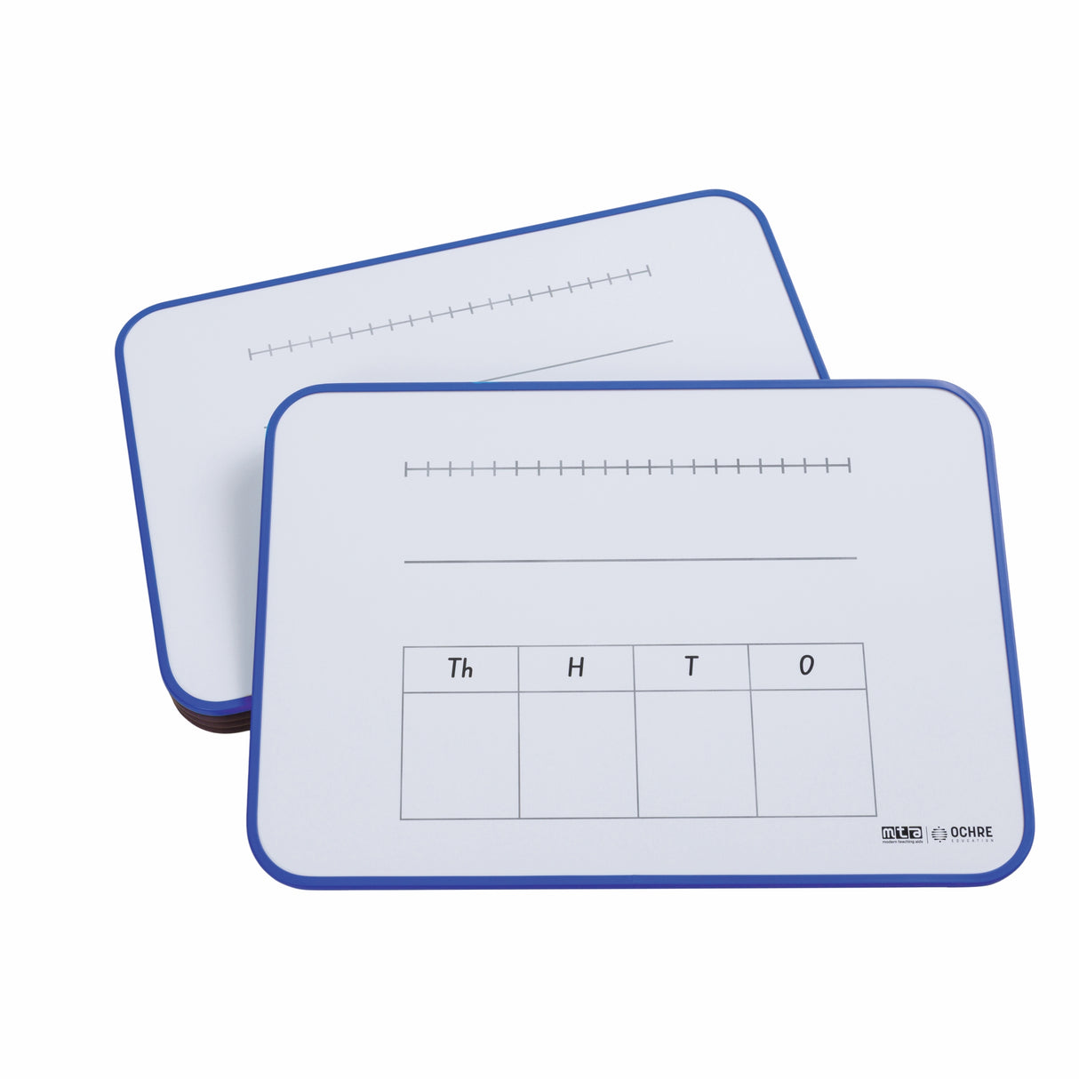 Ochre Magnetic Student Mini Whiteboard – Year 2 – Pack of 5