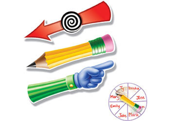 Magnetic Whiteboard Spinners Set of 3