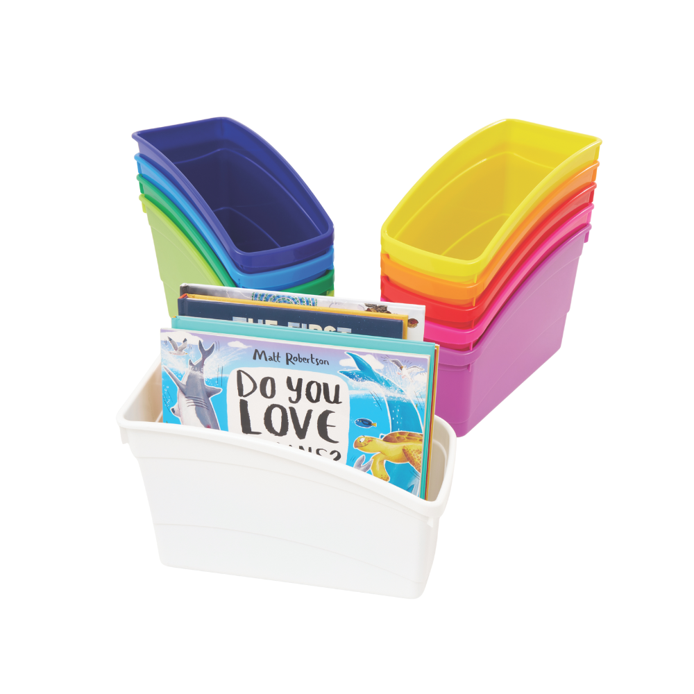 Plastic Book and Storage Tubs