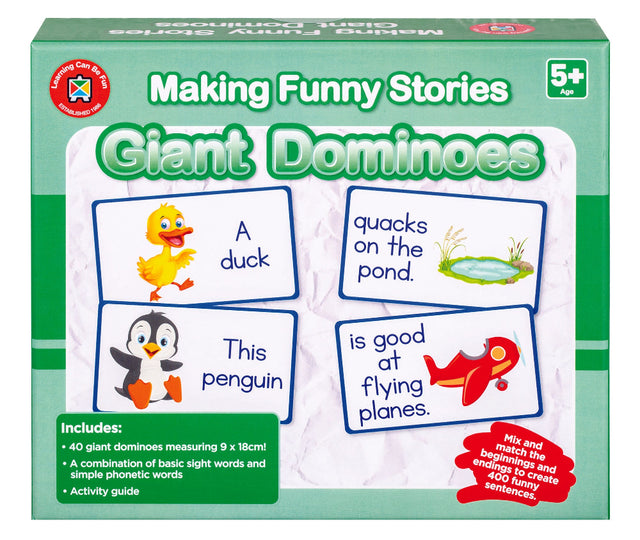 Making Funny Stories Giant Dominoes