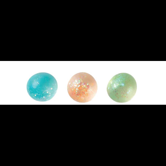 Sensory Sprouts Galaxy Glitter Balls - Blue Orange Green