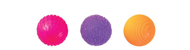 Sensory Sprouts Mindful Monster Balls - pink purple orange
