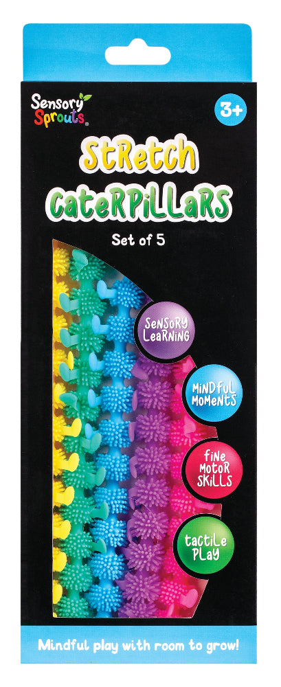 Sensory Sprouts Stretch Caterpillars - Set of 5
