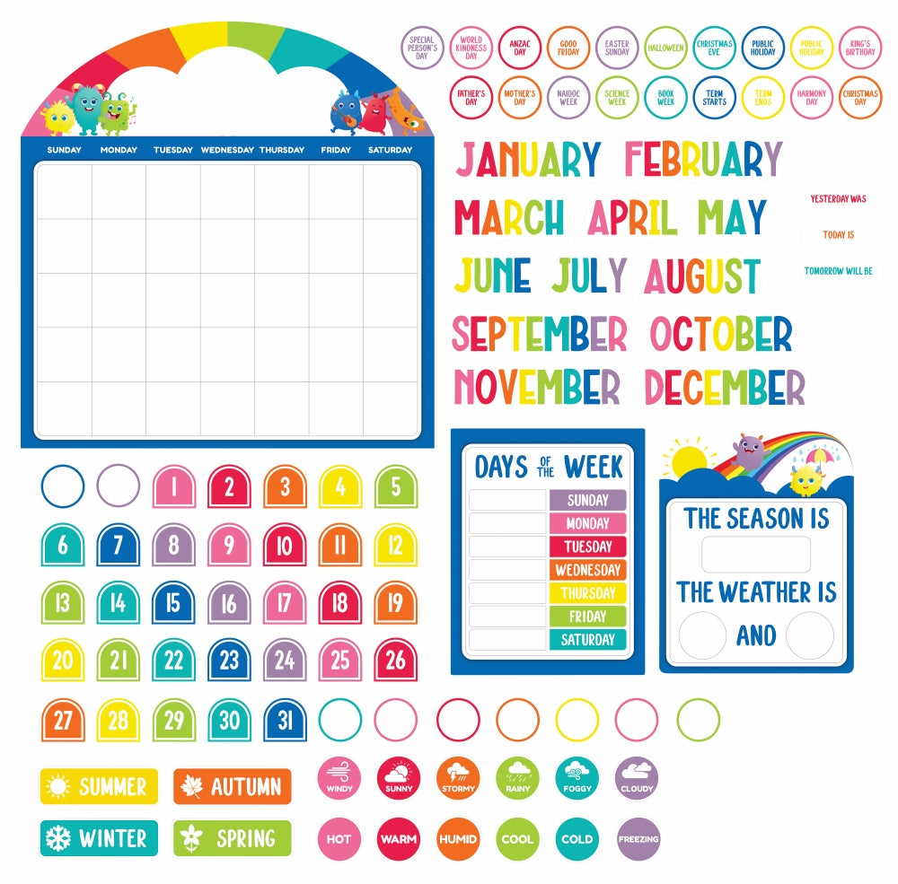 Giggle & Grow Calendar Bulletin Board Set