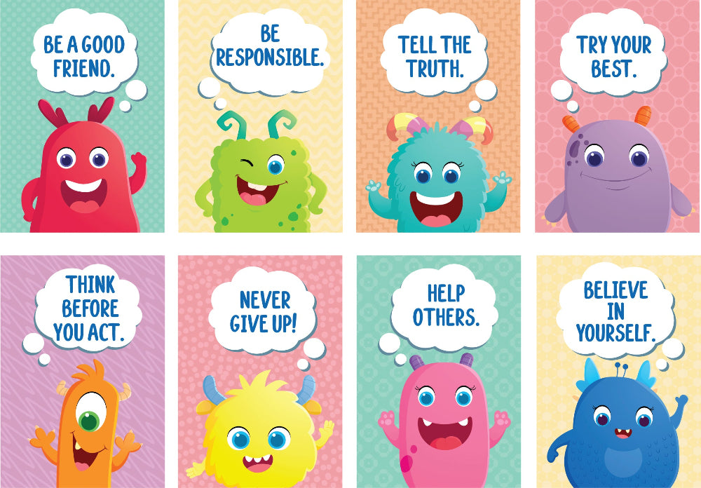 Giggle & Grow Character Traits Poster - Set of 8