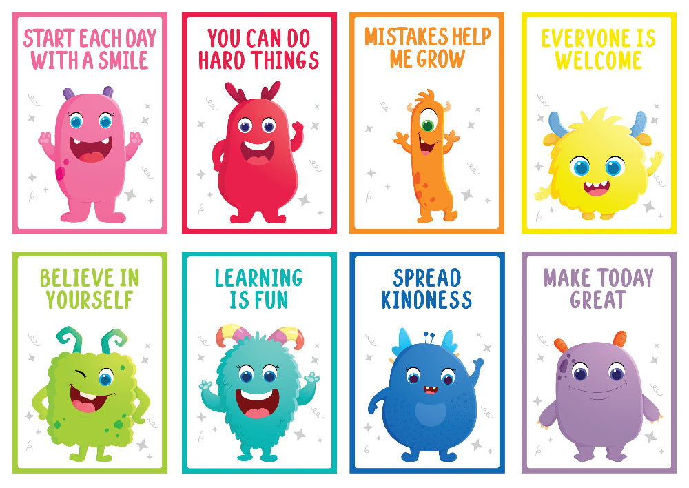 Giggle & Grow Motivational Poster - Set of 8