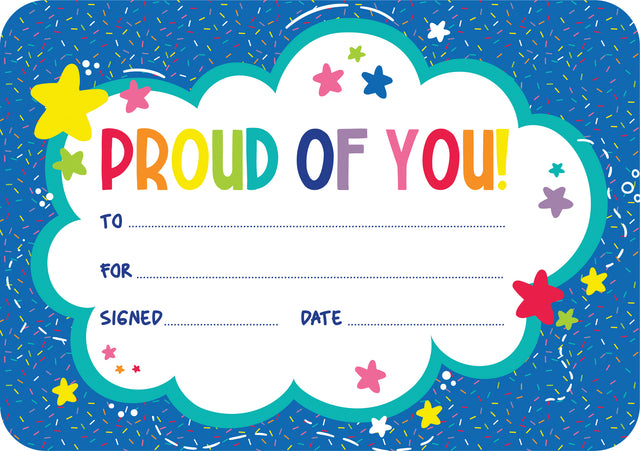 Giggle & Grow Proud of You Certificates - Pack of 30