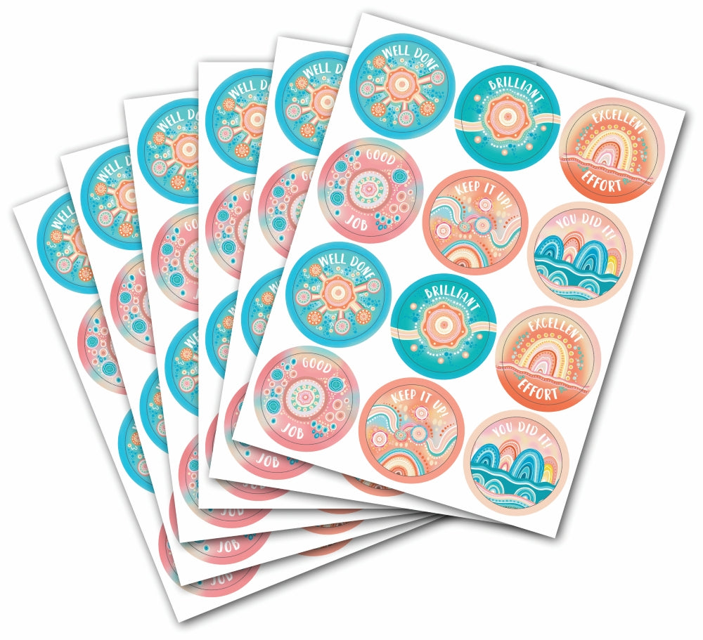 Sacred Country Foil Merit Stickers - Pack of 72
