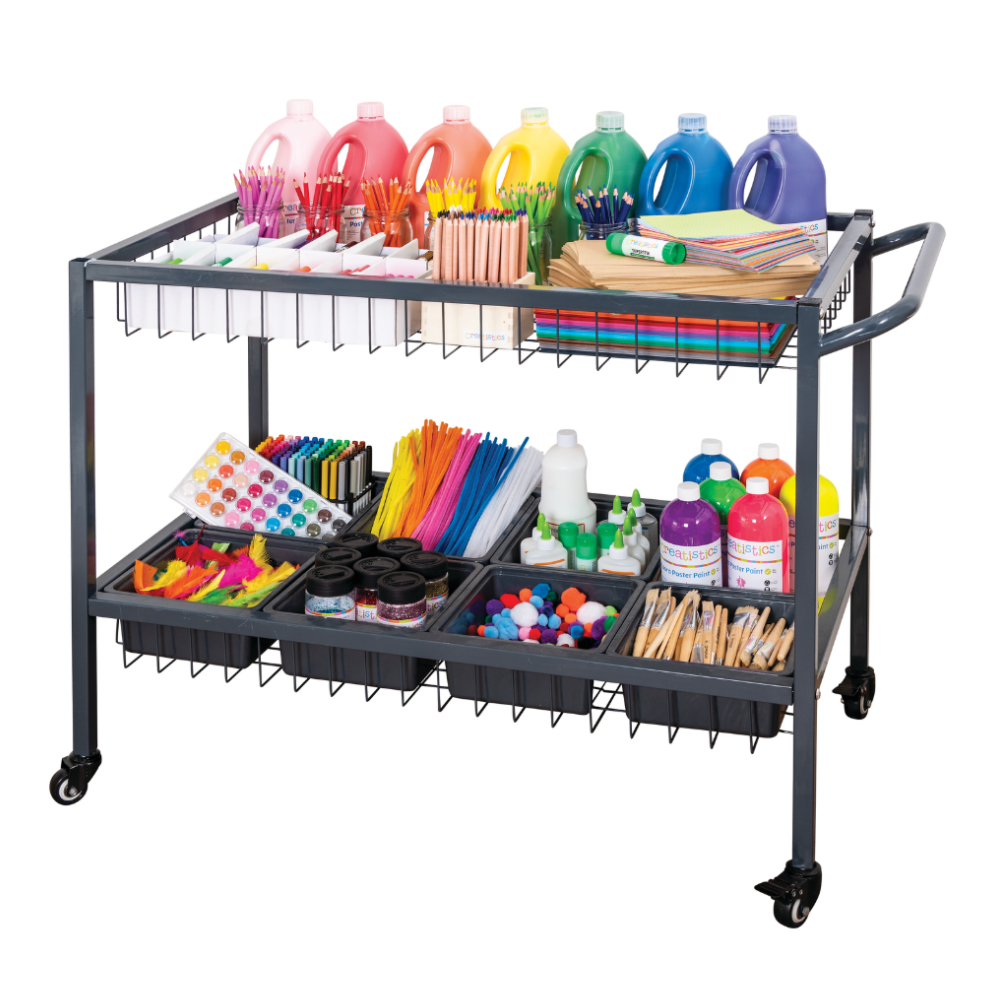 Craft Storage Trolley with Tubs