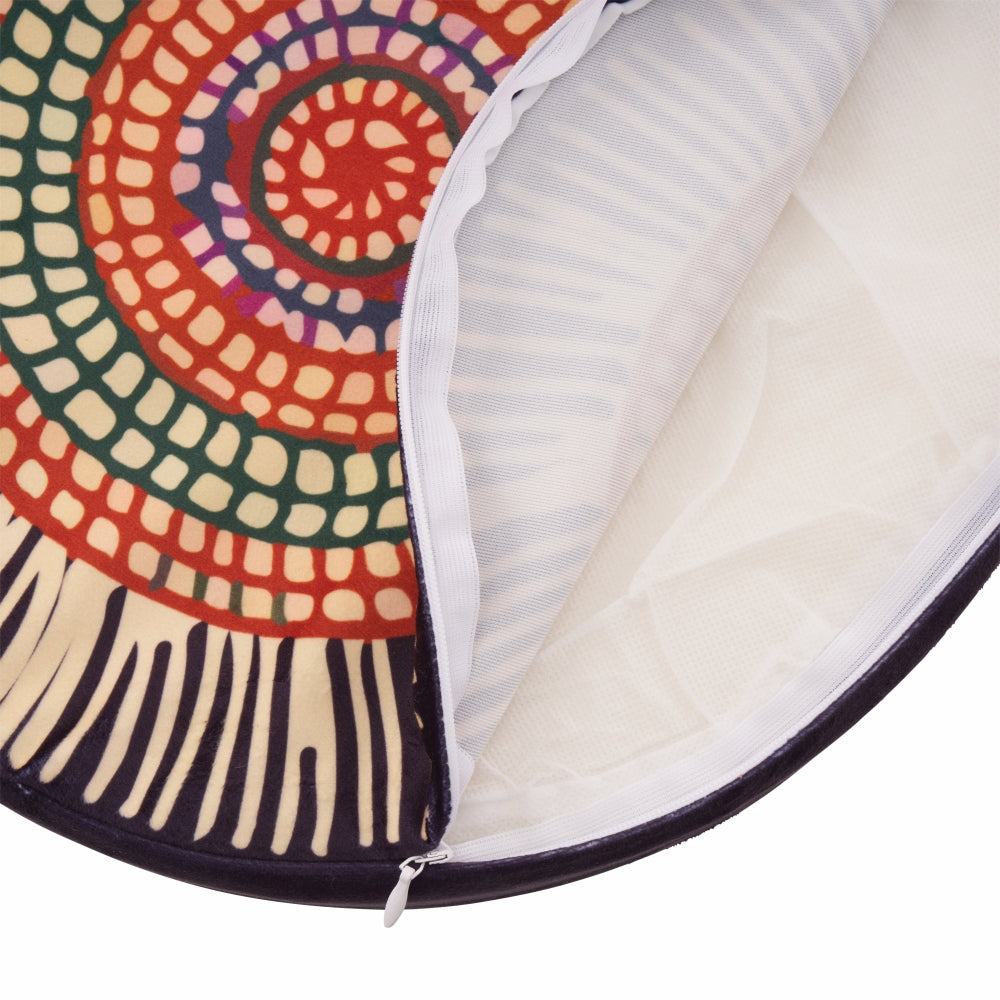 Aboriginal Round Floor Cushion