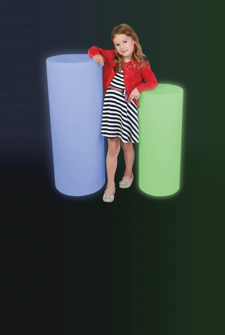 Colour Changing Cylinder - Medium with Adaptor