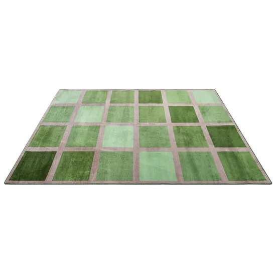 Green Squares Rug