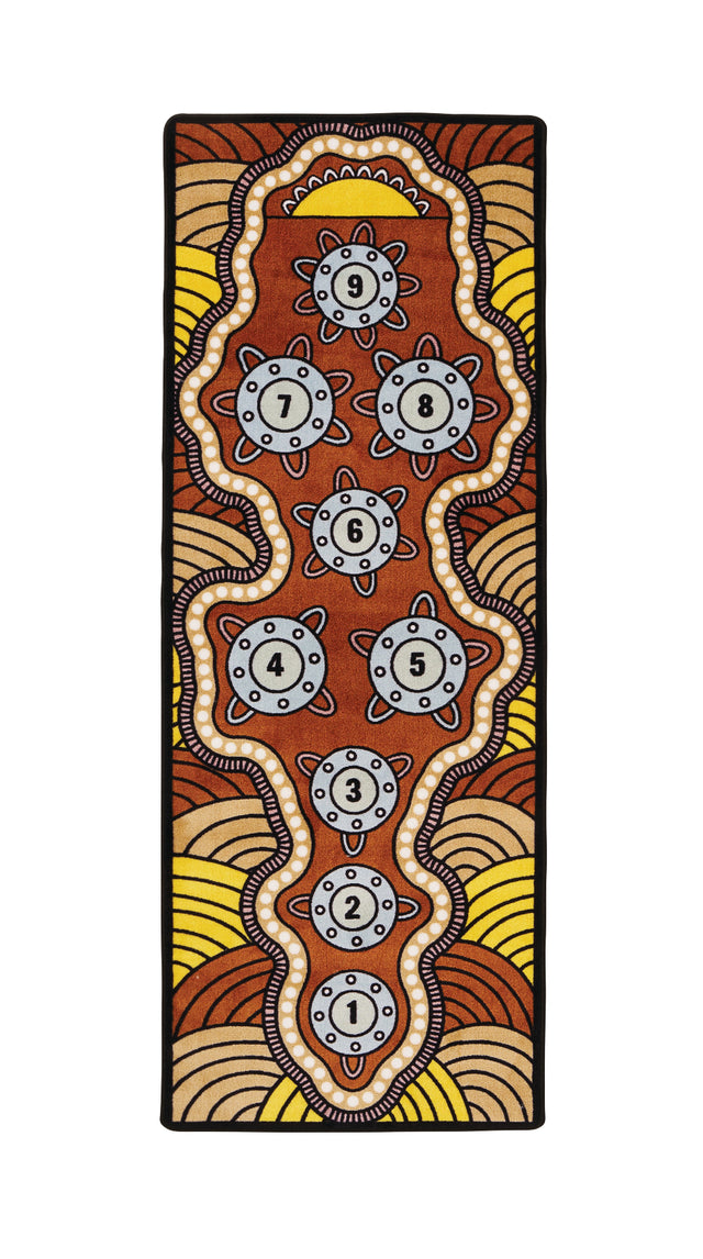 Indigenous Land Hop Scotch Floor Rug