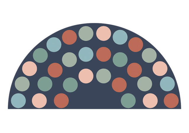 Colours of Australia Rug - Semi Circle