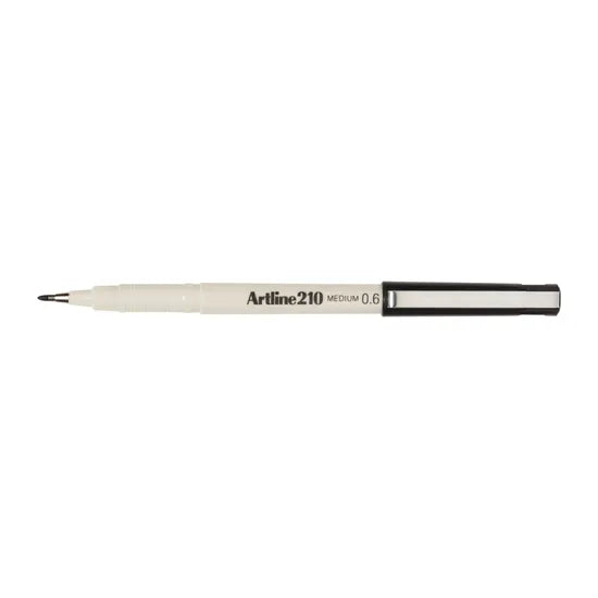 Artline 210 Fineliner Pen 0.6 mm Black