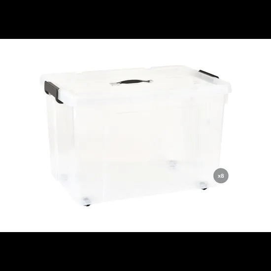 Plastic Storage Tub 90 L - Set of 8