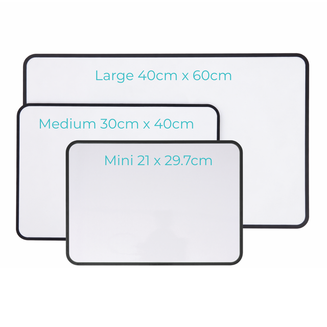 Double-Sided Magnetic Whiteboards - Black