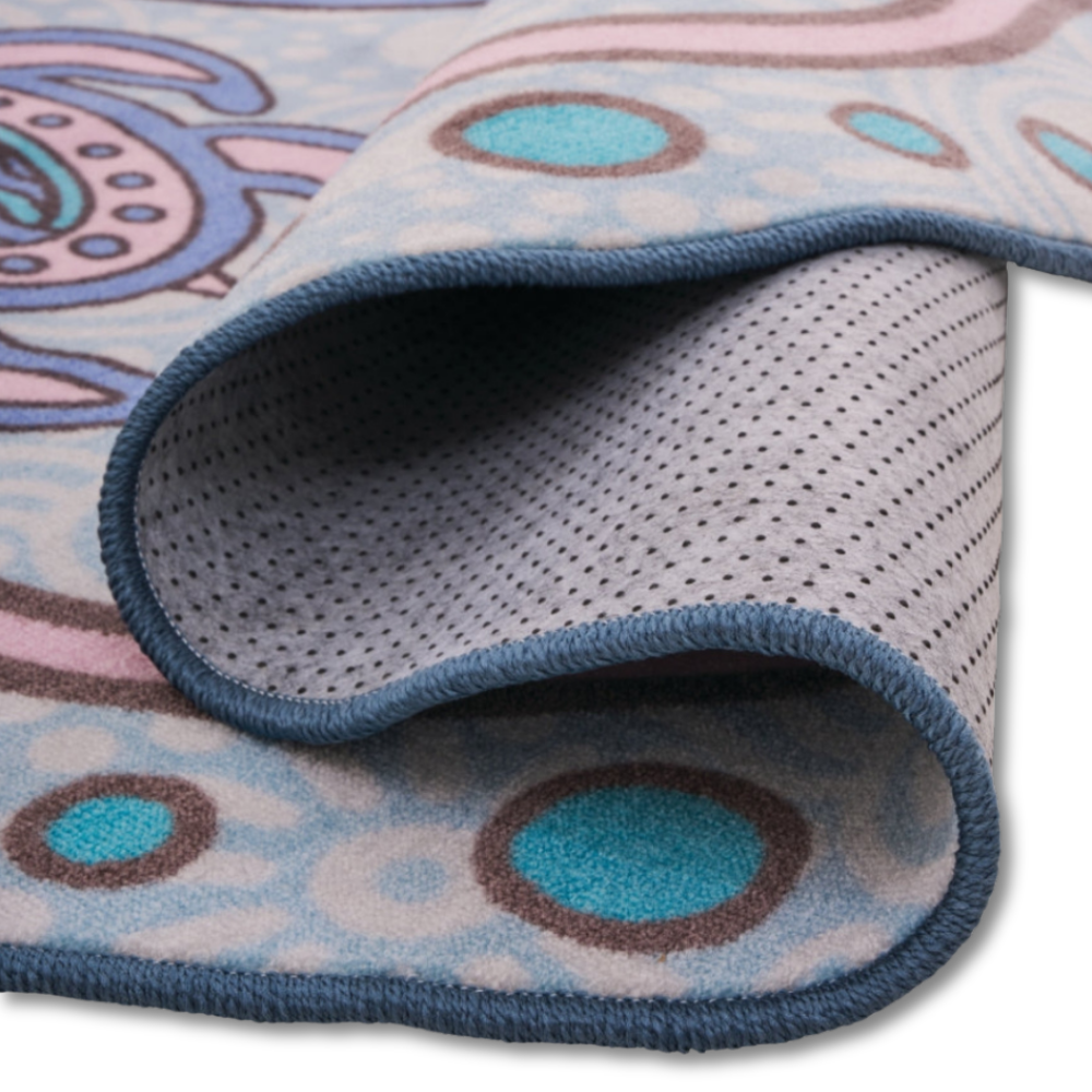 Turtle Family Round Rug