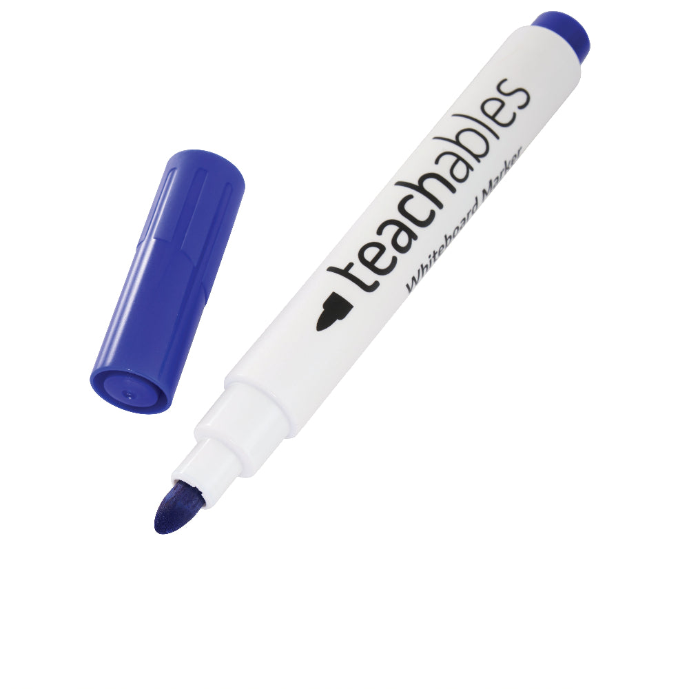 Teachables Whiteboard Markers Bullet Blue - Pack of 12