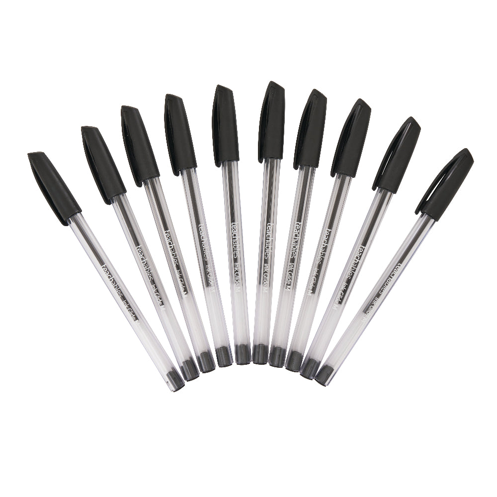 Ink Glide Ballpoint Pens Black - Pack of 10
