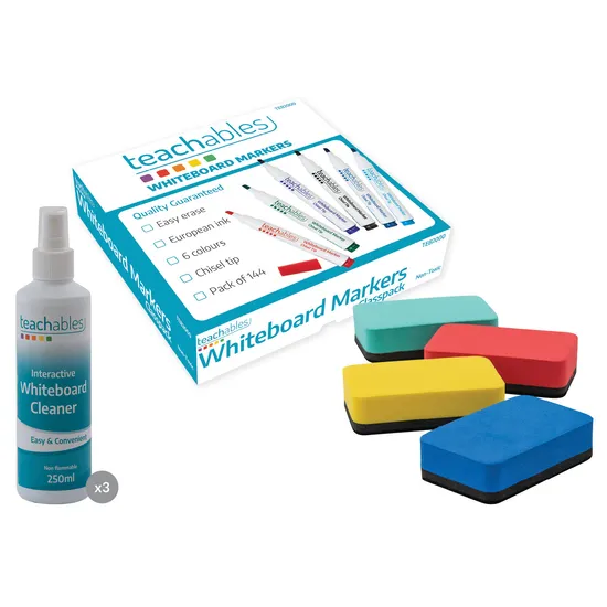 Teachables Whiteboard Marker and Cleaning Kit