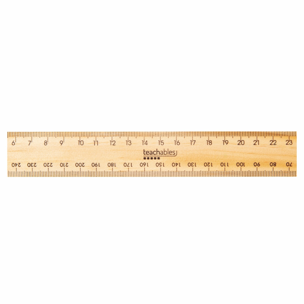 Teachables Wooden Rulers 30 cm - Pack of 30