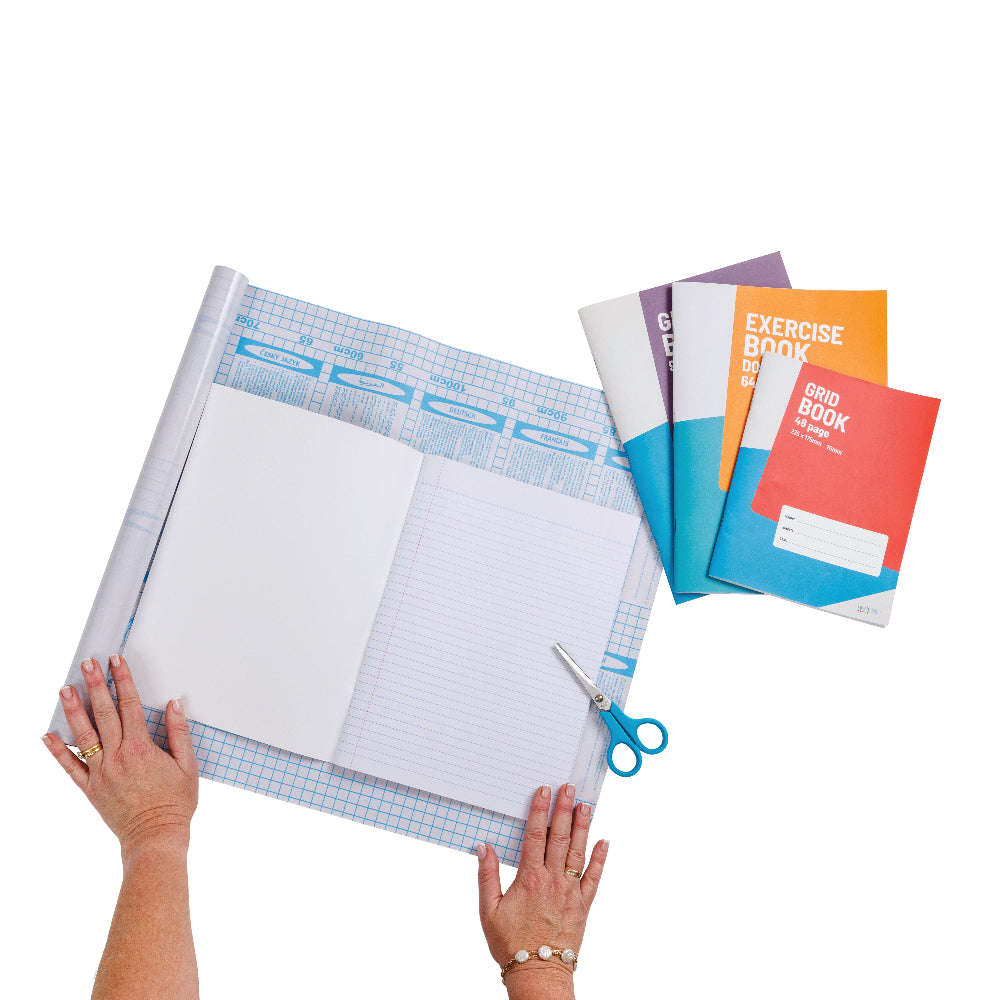 Adhesive Book Covering Roll - 100 mic 450mm x 15m