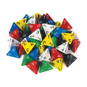Dice: 4 Face Jumbo