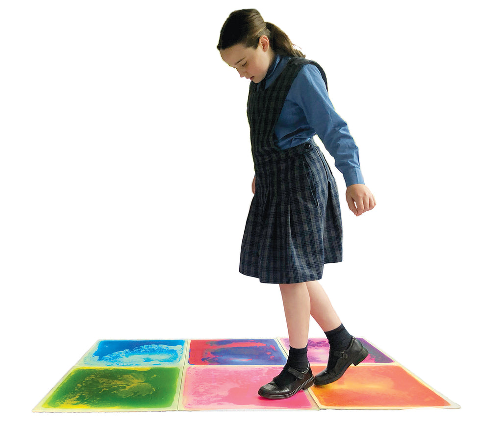 Sensory Liquid Floor Tiles - Set Of 6