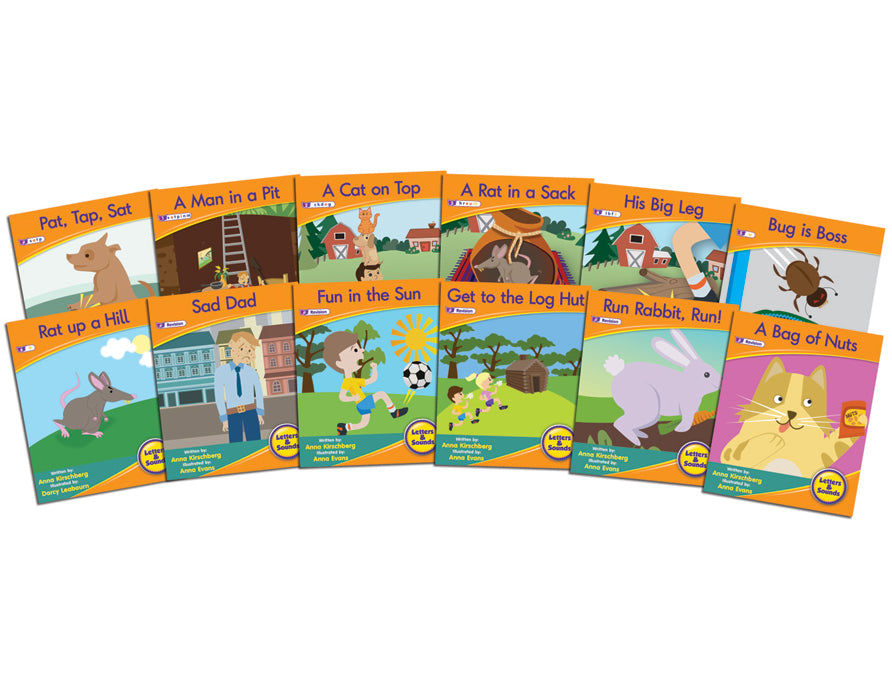Decodable Readers Fiction Set 1 Phase 2: Letter Sounds
